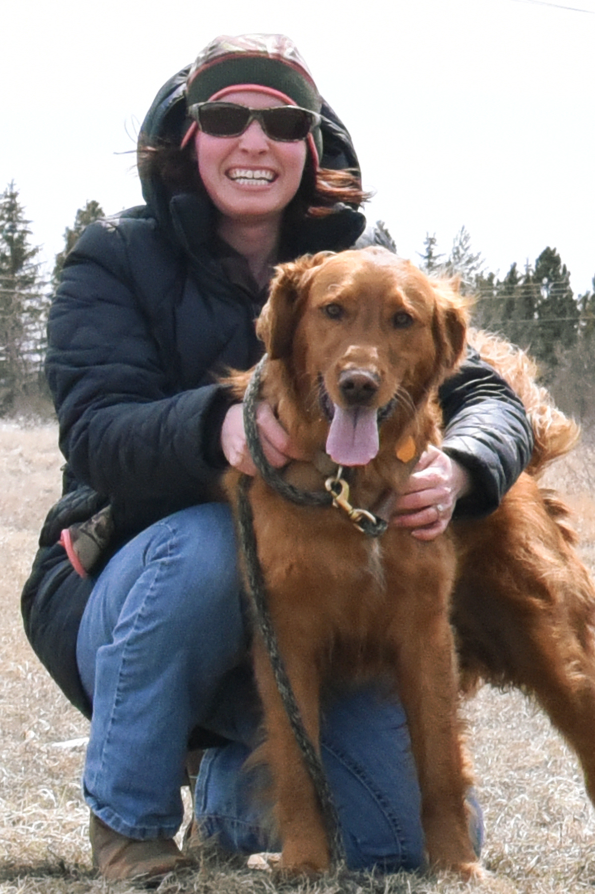 Dog Park22 An owner and dog enjoying the Community Dog Park in Washburn ND