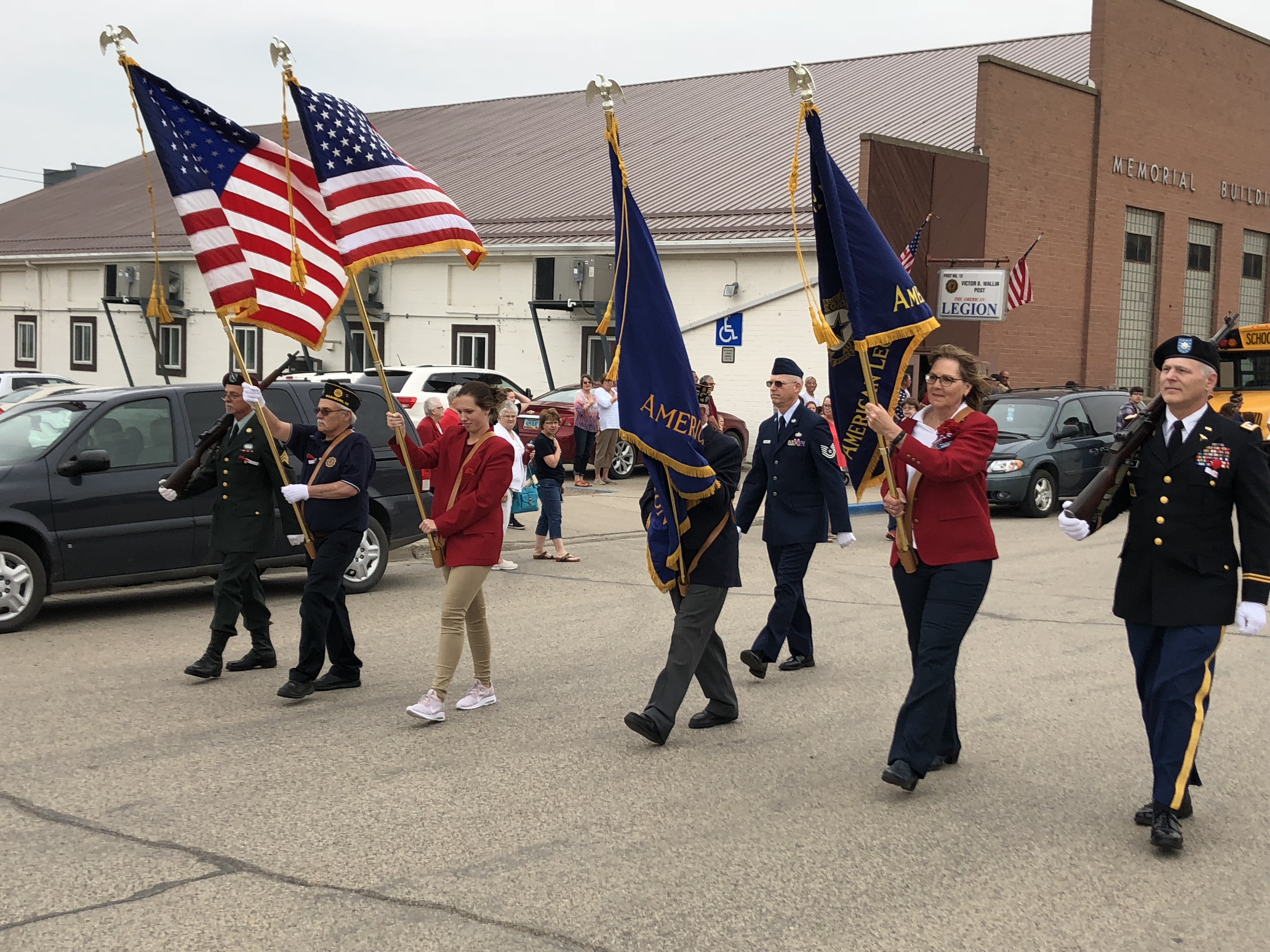 Memorial Day parade down Main Street in Washburn ND